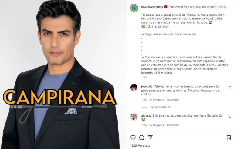 Andrés protagonizaría nueva novela