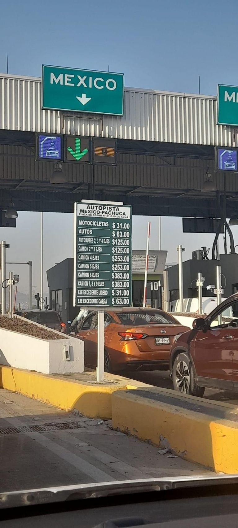 Nuevas tarifas de Casetas de autopistas