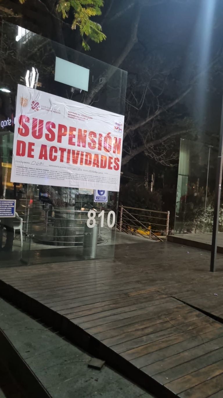 Restaurantes suspendidos en Miguel Hidalgo
