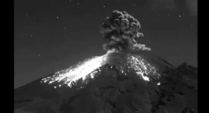 Alerta por más de 138 exhalaciones del Popocatépetl; se registro impresionante explosión