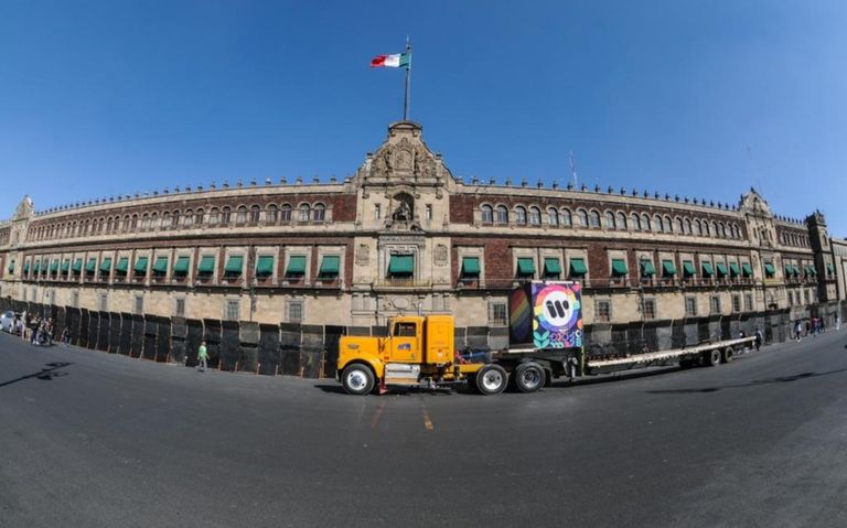 Blindan Palacio Nacional. Foto: Internet/Ilustrativa