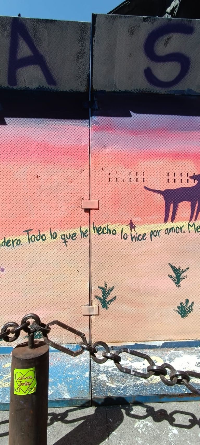 Mural de madres buscadora en este 8M