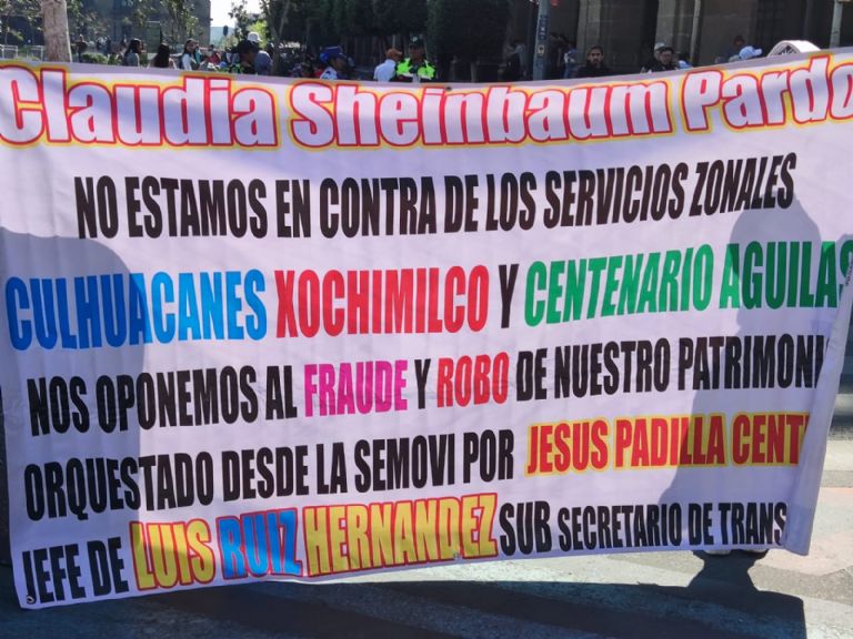 Cártel de Transporte en CDMX