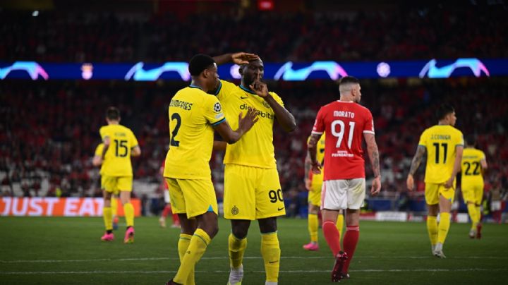 Inter de Milán rompe su mala racha y en Champions League se impone 2-0 al Benfica en Portugal