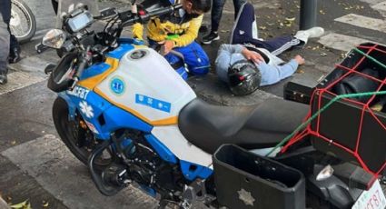 Lamentable: Ambulancia del Edomex atropella a motociclista en Balderas y el chofer se da a la fuga