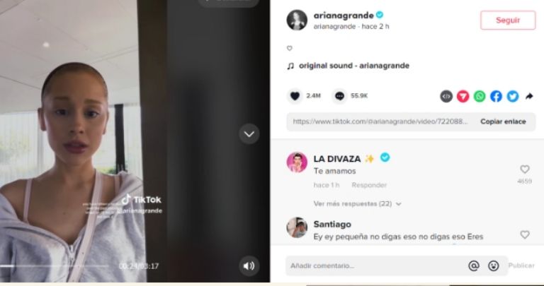 Ariana Grande asegura que hay otras formas de belleza. Foto: Instagram