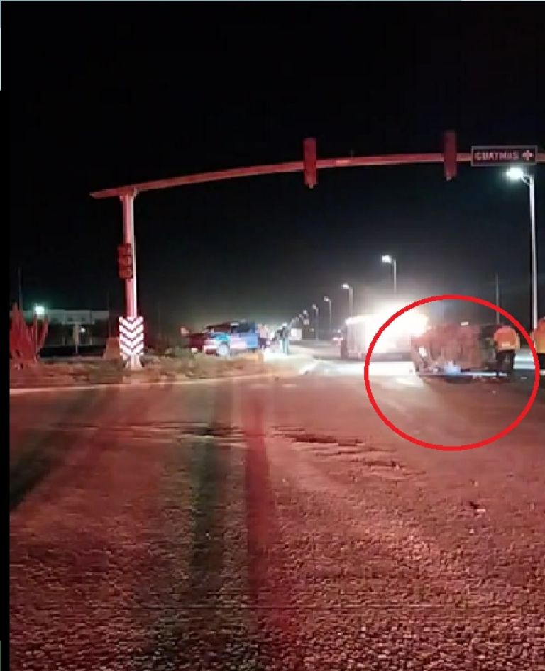 Autoridades se movilizaron por un accidente en Cajeme. Foto: Facebook