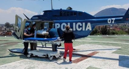 Fuerte accidente en CDMX: Tras caer de un tercer piso, trasladan a mujer de 55 años en helicóptero