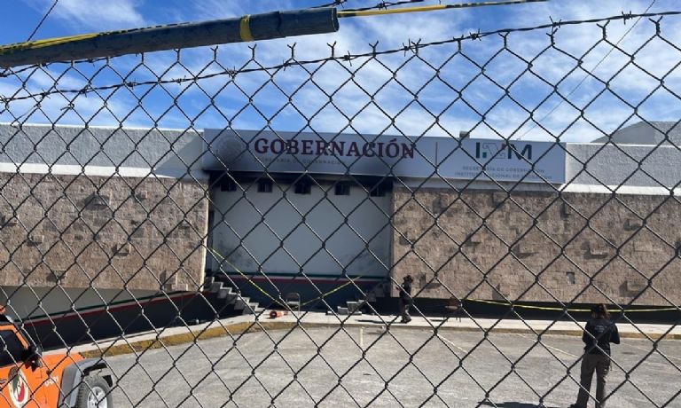 Incendio en INM de Ciudad Juárez, en Chihuahua deja 40 muertos. Foto: Twitter