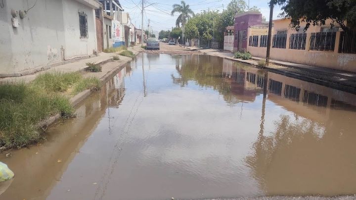 Ciudadanos denuncian fuga de aguas negras en la colonia Cortinas en Ciudad Obregón