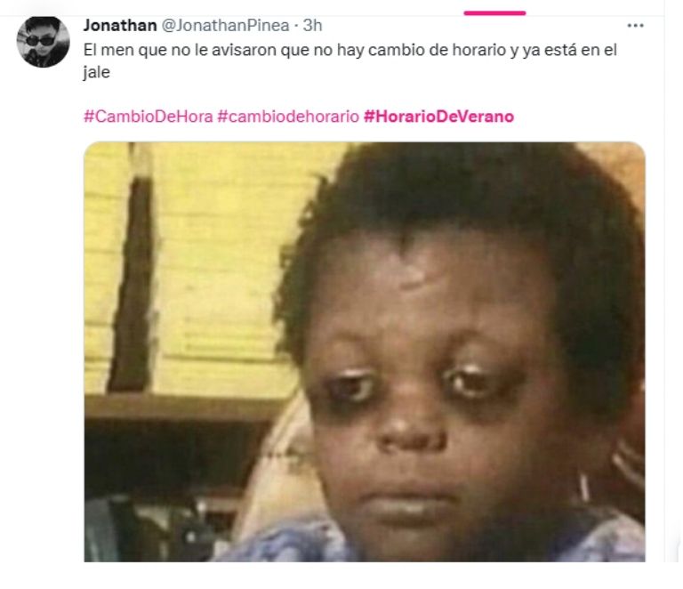 Memes por horario de Verano en México. Foto: Twitter