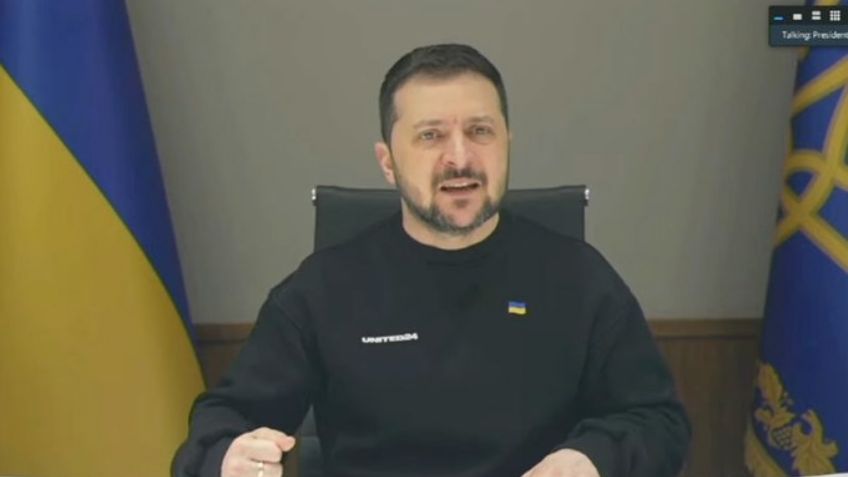 Con un VIDEO en vivo, Volodimir Zelensky pide a legisladores mexicanos trabajar por la paz en el mundo