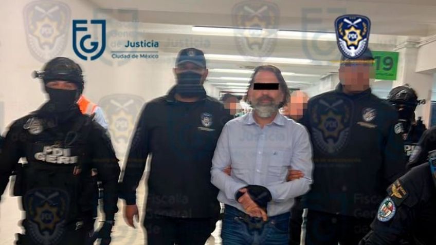 VIDEO: Tras ser aprehendido en la frontera, llega a CDMX Christian Von Roehrich; va al Reclusorio Norte