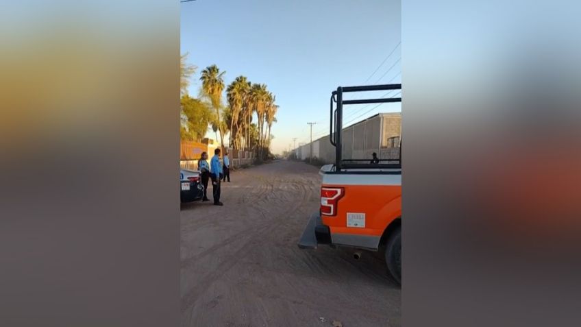 Ciudad Obregón: A un costado de la central de abastos, autoridades localizan cadáver calcinado