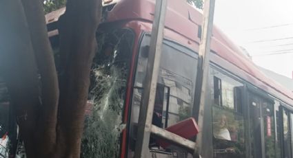 Fuerte choque del Metrobús  de la Ciudad de México deja al menos 20 heridos; paramédicos los atienden