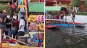 VIDEO: Se hacen virales nuevas imágenes de la pelea campal en una trajinera de Xochimilco, en CDMX