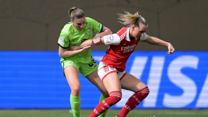 Wolfsburgo pierde ventaja de 2 goles y empata ante el Arsenal en la UEFA Womens Champions League