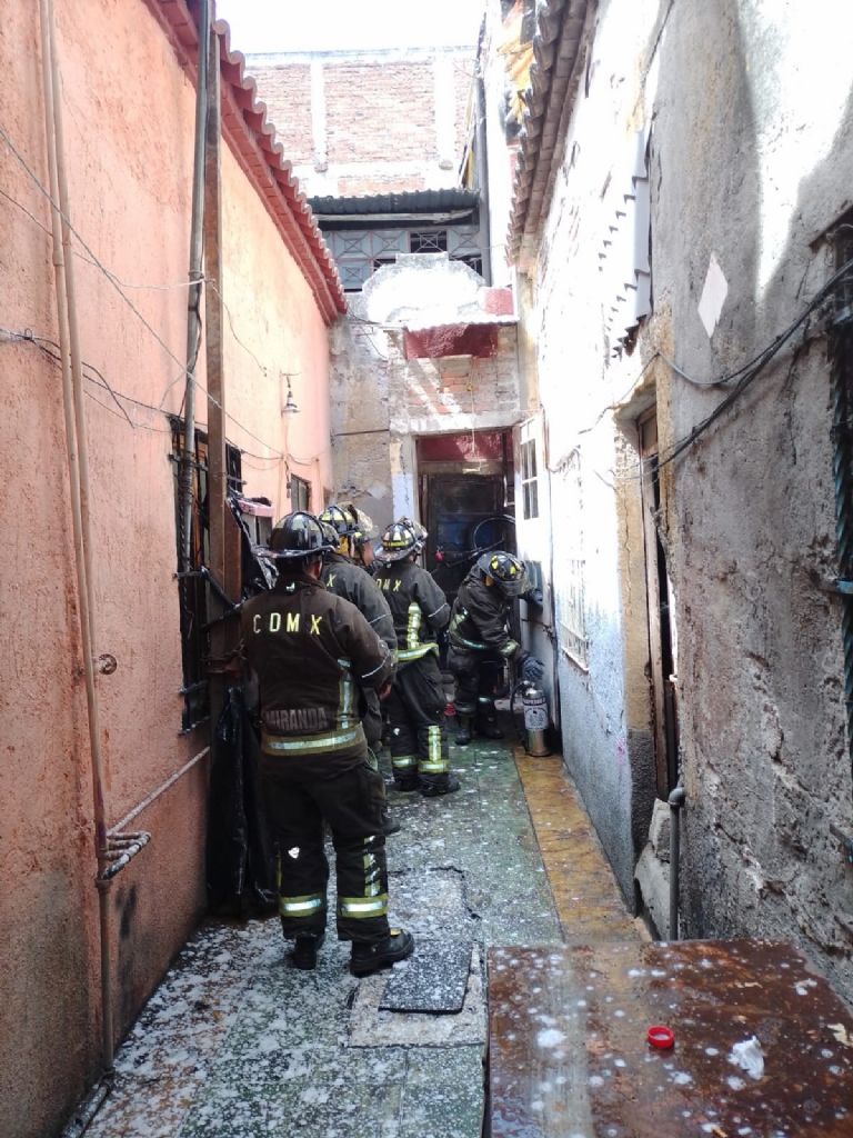 Incendio en la alcaldía Cuauhtémoc