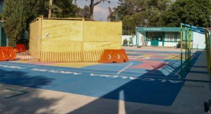 Construyen pilote de la línea 3 del Cablebús en patio de escuela primaria: Sheinbaum conciliará