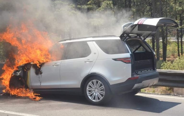 Incendio en la México-Toluca