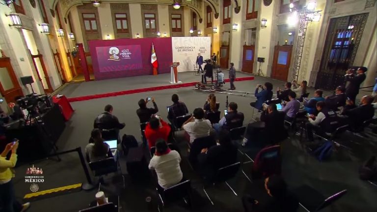 El presidente AMLO reaparece tras confinamiento por Covid-19. Foto: Gobierno de México