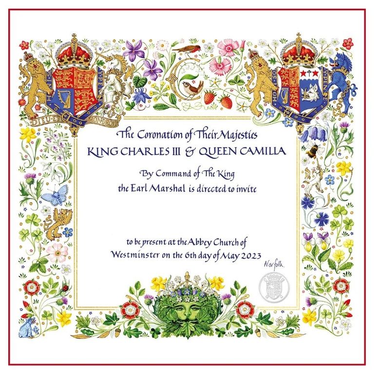 Invitación para la coronación 