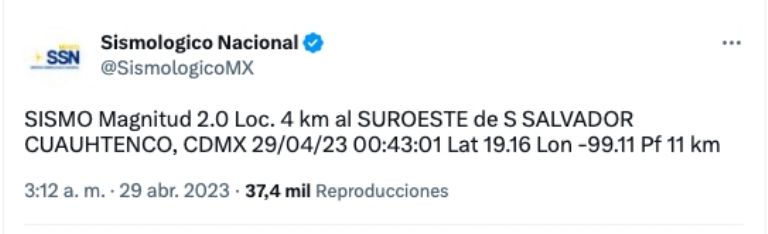 Sismo CDMX 