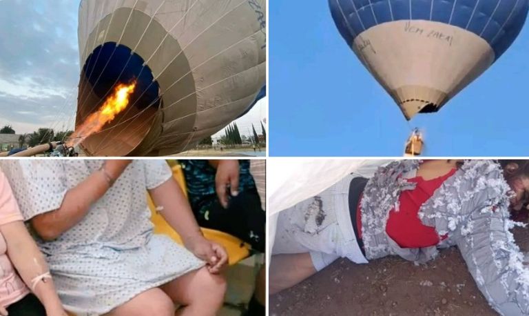 Incendio de globo aerostático