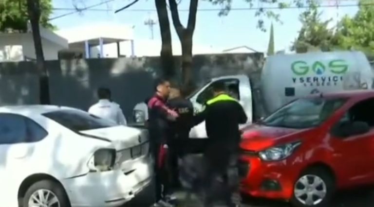 Choque múltiple en Coyoacán