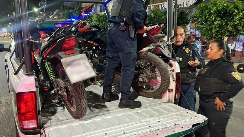 Tras mega operativo de dos días de la SSC en la CDMX casi 800 motocicletas terminan en el corralón