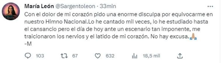 María León se equivoca en el Himno Nacional durante el juego de MLB en México y recibiría multa