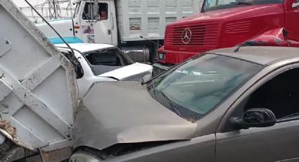 Fuerte accidente en Nezahualcóyotl deja al menos 4 heridos y provoca caos en el oriente de la CDMX