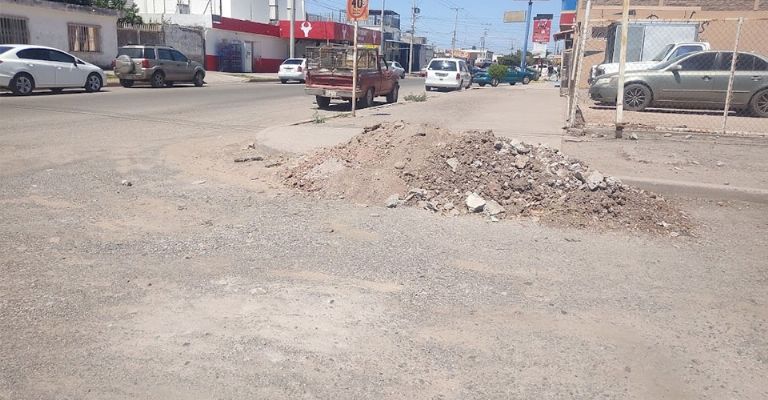 Ayuntamiento de Cajeme deja trabajos inconclusos y malas obras