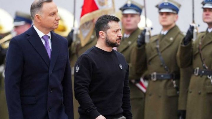 VIDEO: Zelenski viaja a Polonia tras el inicio del conflicto bélico con Rusia; es el primer viaje de Estado