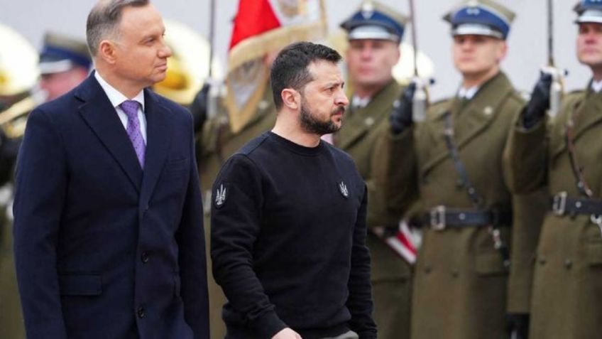 VIDEO: Zelenski viaja a Polonia tras el inicio del conflicto bélico con Rusia; es el primer viaje de Estado