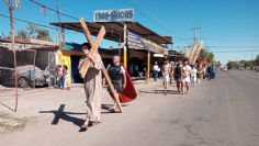 (FOTOS) Semana Santa: Viacrucis de la Iglesia Espíritu Santo sale a las calles de Ciudad Obregón