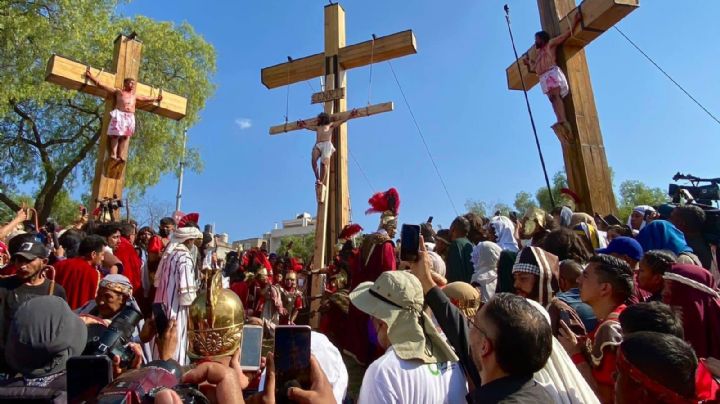 Durante crucifixión de Jesús en Iztapalapa cae narcotraficante con marihuana, cocaína y clonazepam