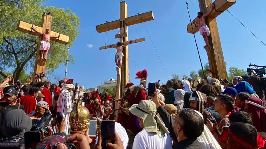 Durante crucifixión de Jesús en Iztapalapa cae narcotraficante con marihuana, cocaína y clonazepam