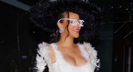 (FOTOS) ¡Espectacular! Rihanna adelanta su 'outfit' para el MET Gala; lujo y su 'babybump' protagonizan