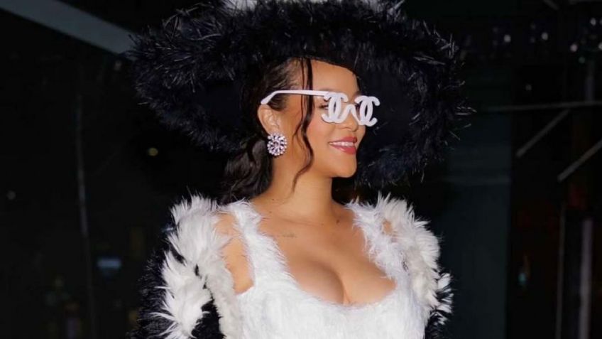 (FOTOS) ¡Espectacular! Rihanna adelanta su 'outfit' para el MET Gala; lujo y su 'babybump' protagonizan