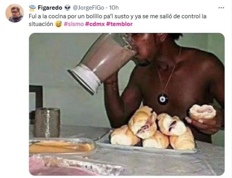 Sismos en CDMX provocan memes. Foto: Twitter