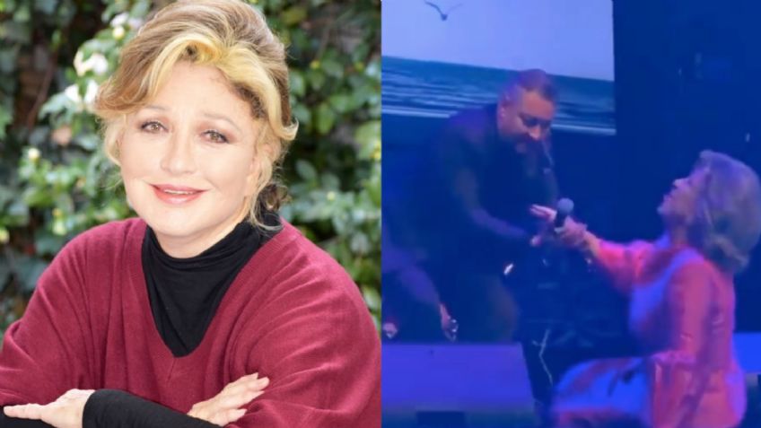 (VIDEO) Ya van 2: Angélica María se cae en pleno concierto; así sucedió el bochornoso momento