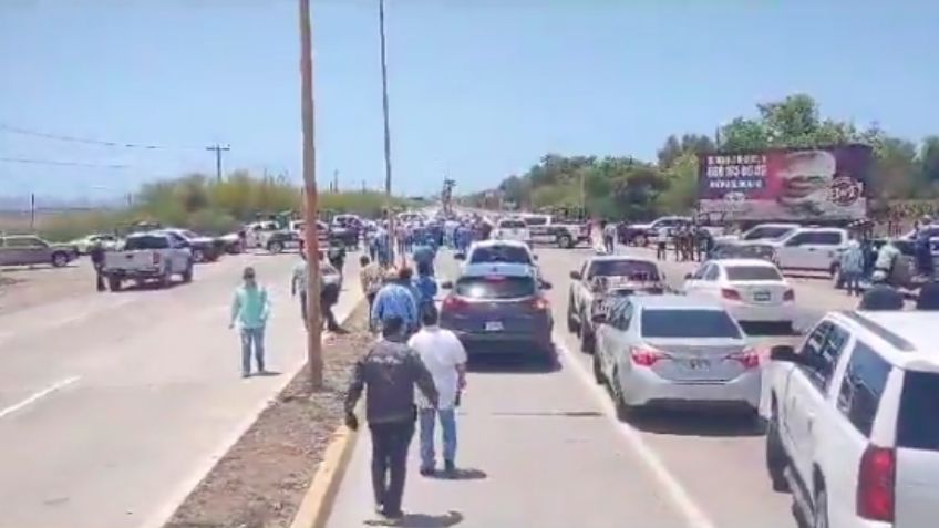 Autoridades en Sinaloa 'bloquean' el paso a productores de Sonora quienes se dirigían a Topolobampo