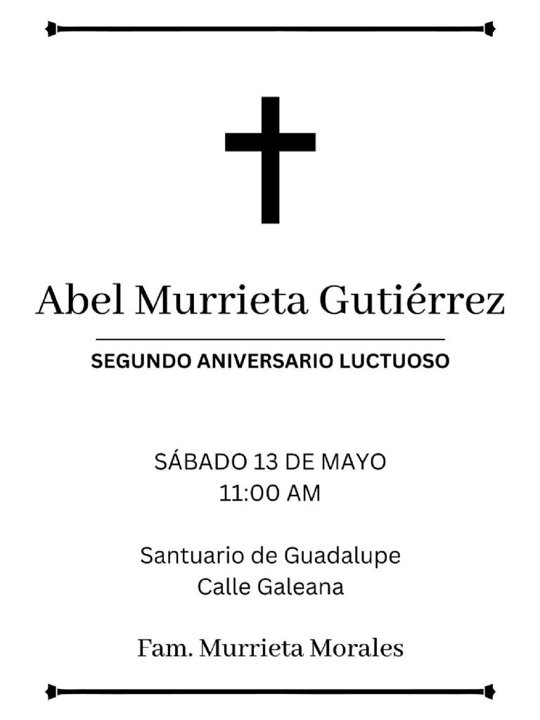 Esquela Abel Murrieta 
