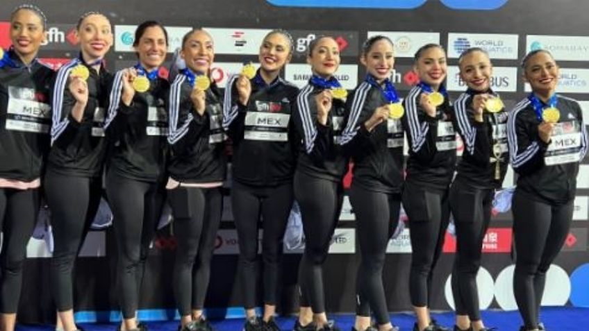 ¡México gana el oro! Tras vender trajes de baño, selección de Natación Artística triunfa en Mundial