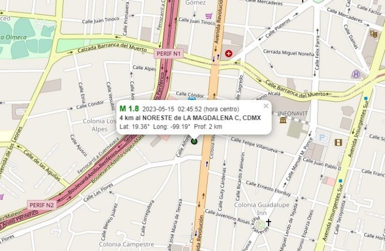 Sismo en CDMX despierta a los capitalinos. Foto: Twitter