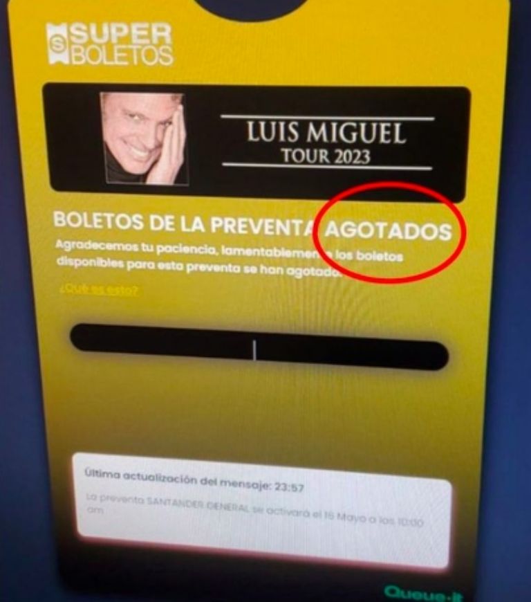 Boletos Luis Miguel 