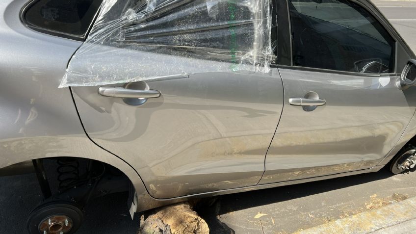 Cámaras de seguridad captan a ladrones de autopartes en la Benito Juárez, Oficiales los detienen