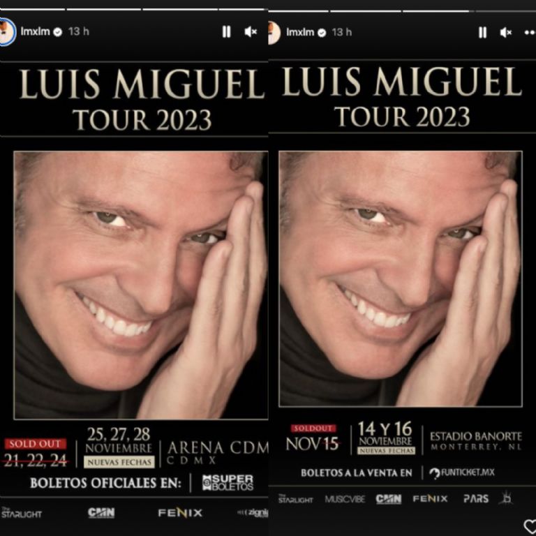 Nuevas fechas Luis Miguel 