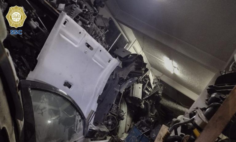 Robo de autopartes en Iztapalapa